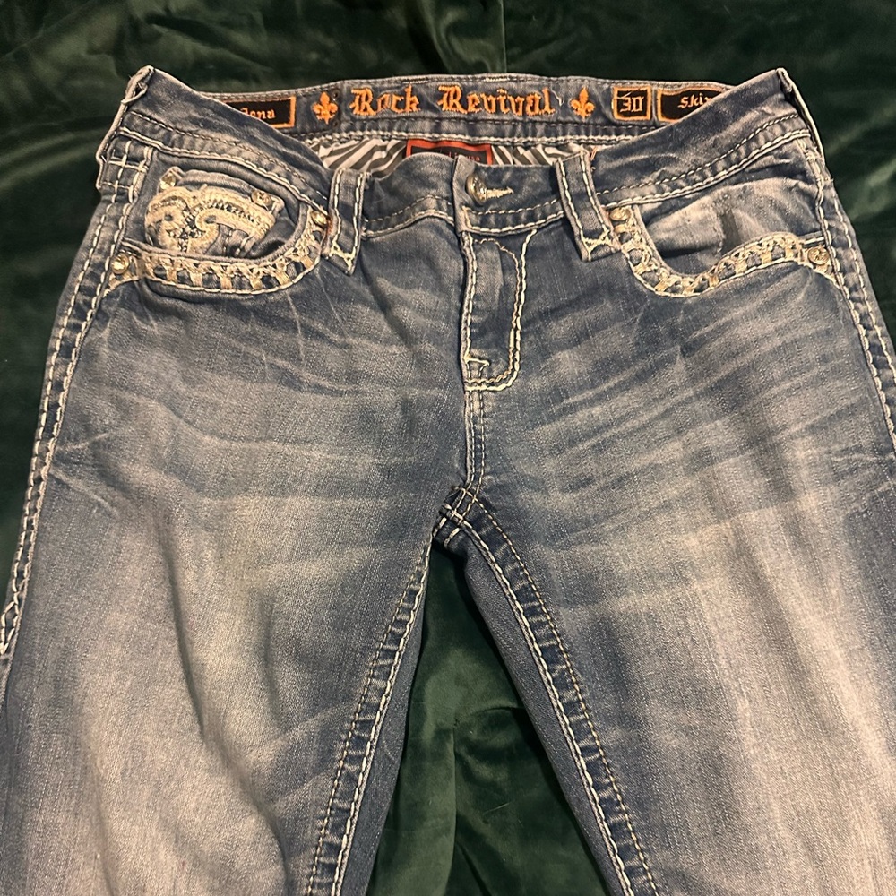 Women’s skinny rock revival jeans